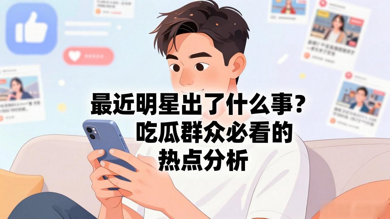 最近明星出了什么事？吃瓜群众必看的热点分析